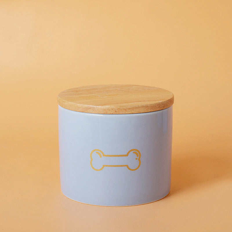 Pet Urn Blue Pet Urn Ceramic Urn Cat Dog Hair Collection Memories Memorial Storage Cross-border Wholesale