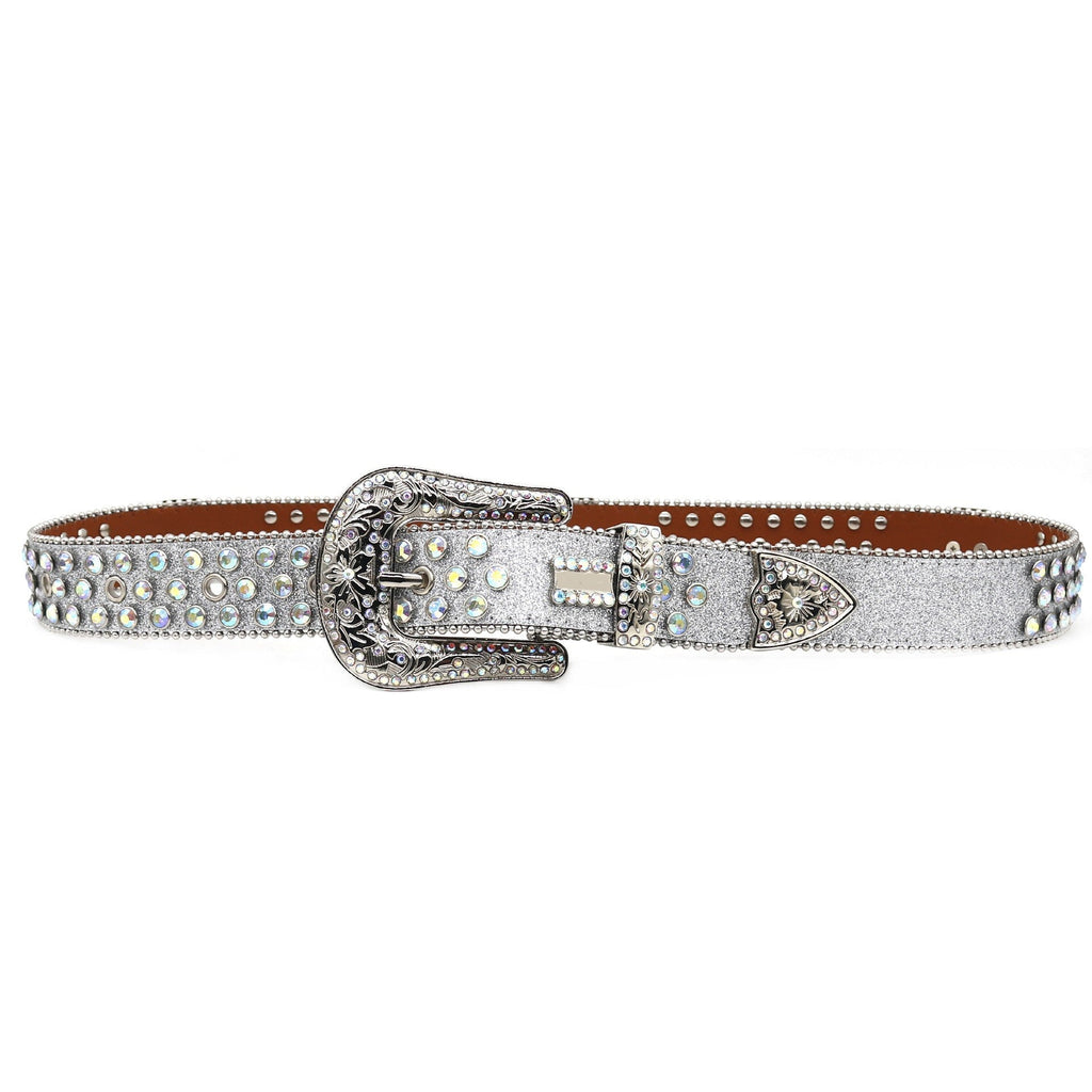 Hip-hop punk rhinestone belt punk style wide belt