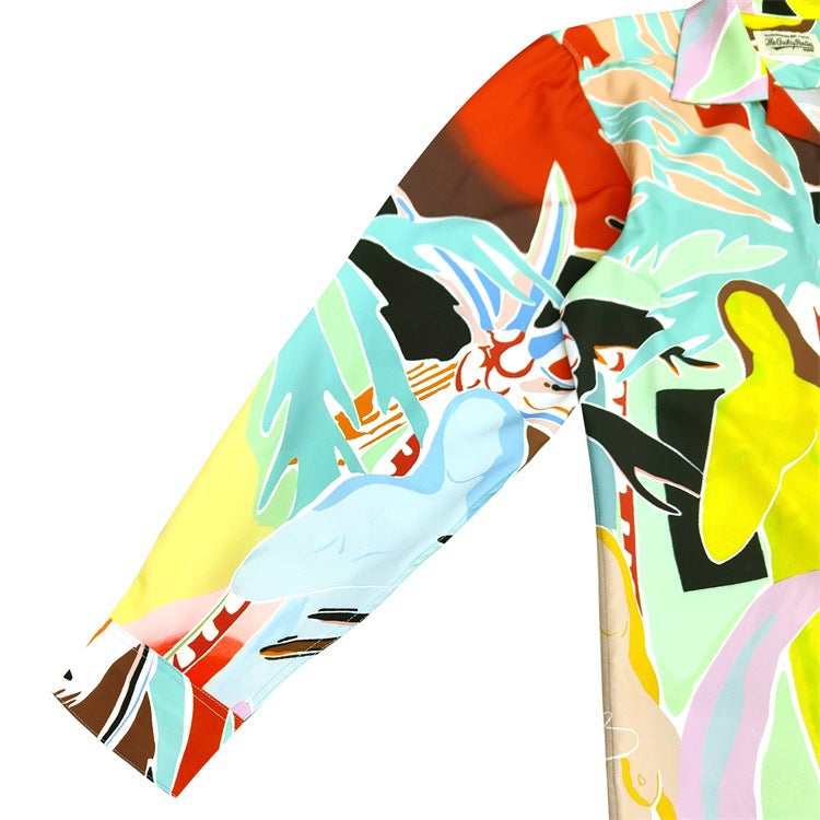 GUILTYPARTIES TIGER Long sleeved shirt, coconut Hawaii