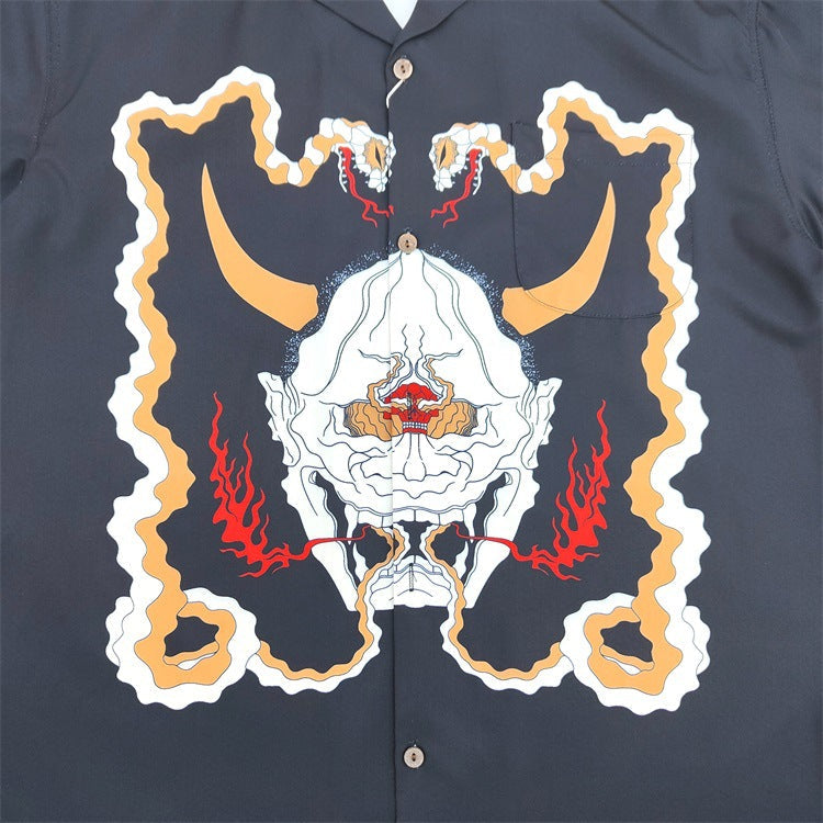 GUILTYPARTIES TIGER Shirts Prajna Wolf Head ALOHA Heaven Tokyo Hawaii Short Sleeve Shirt