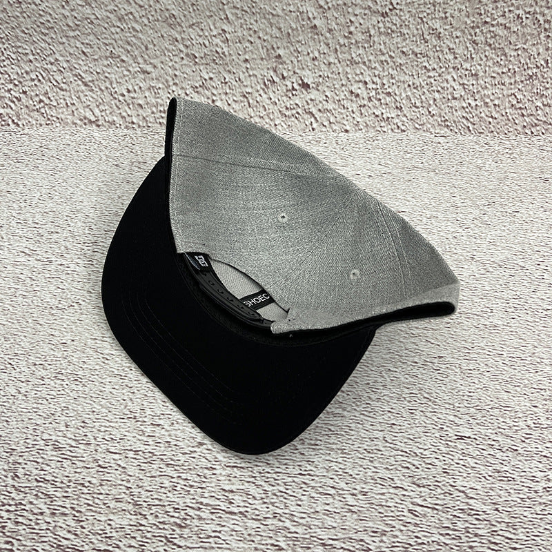 DC flat-brimmed hat embroidered street skateboard hip-hop baseball cap