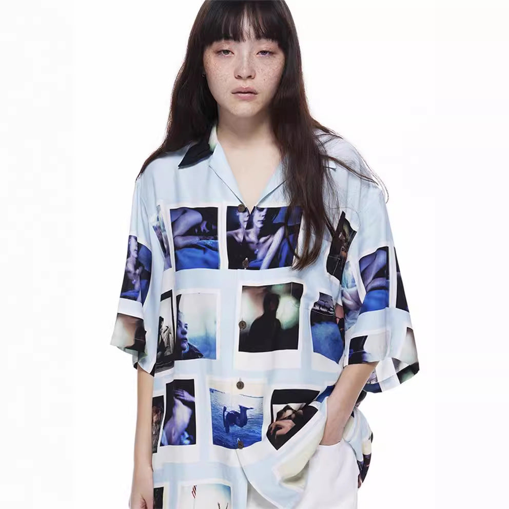 GUILTYPARTIES TIGER Shirts 23ss DAVIDE SORRENTI DAVID SORENTI Short Sleeve Shirt