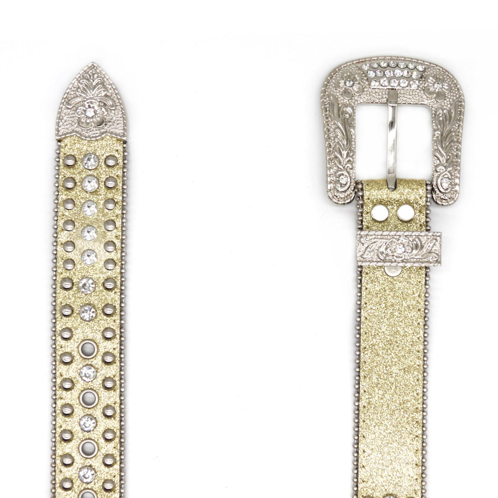 Hip-hop punk rhinestone belt punk style