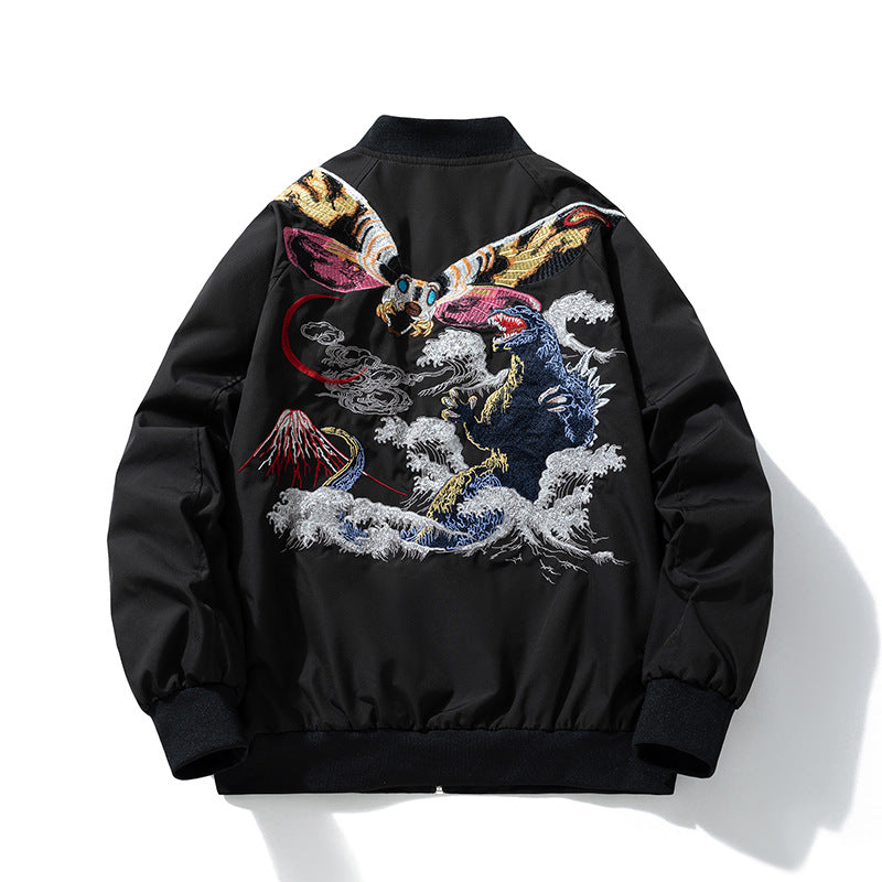 Mens Vintage Jackets Japanese Embroidered Jacket Baseball Suit Flight Suit