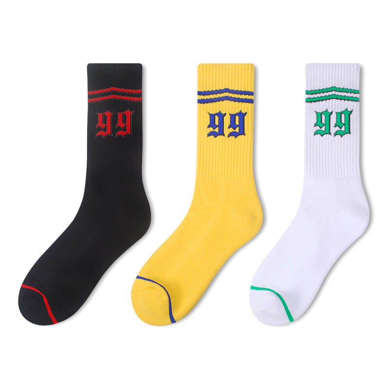 Men socks fall and winter preppy style cotton socks