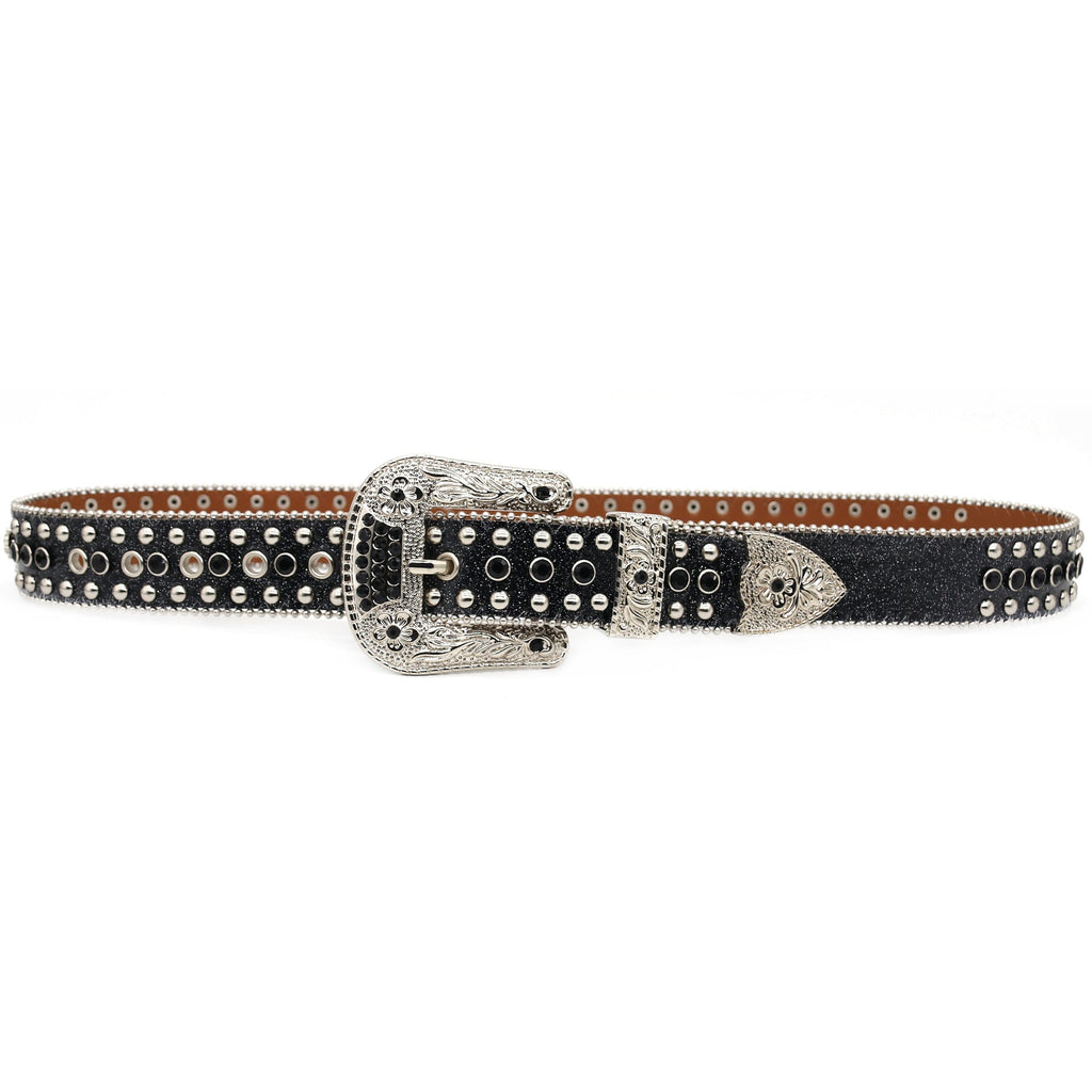 Hip-hop punk rhinestone belt punk style