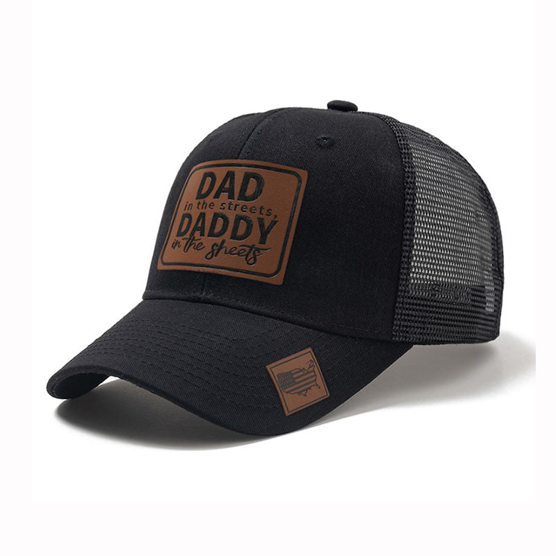 Trendy flat brimmed snapback hatsmesh breathable spring summer