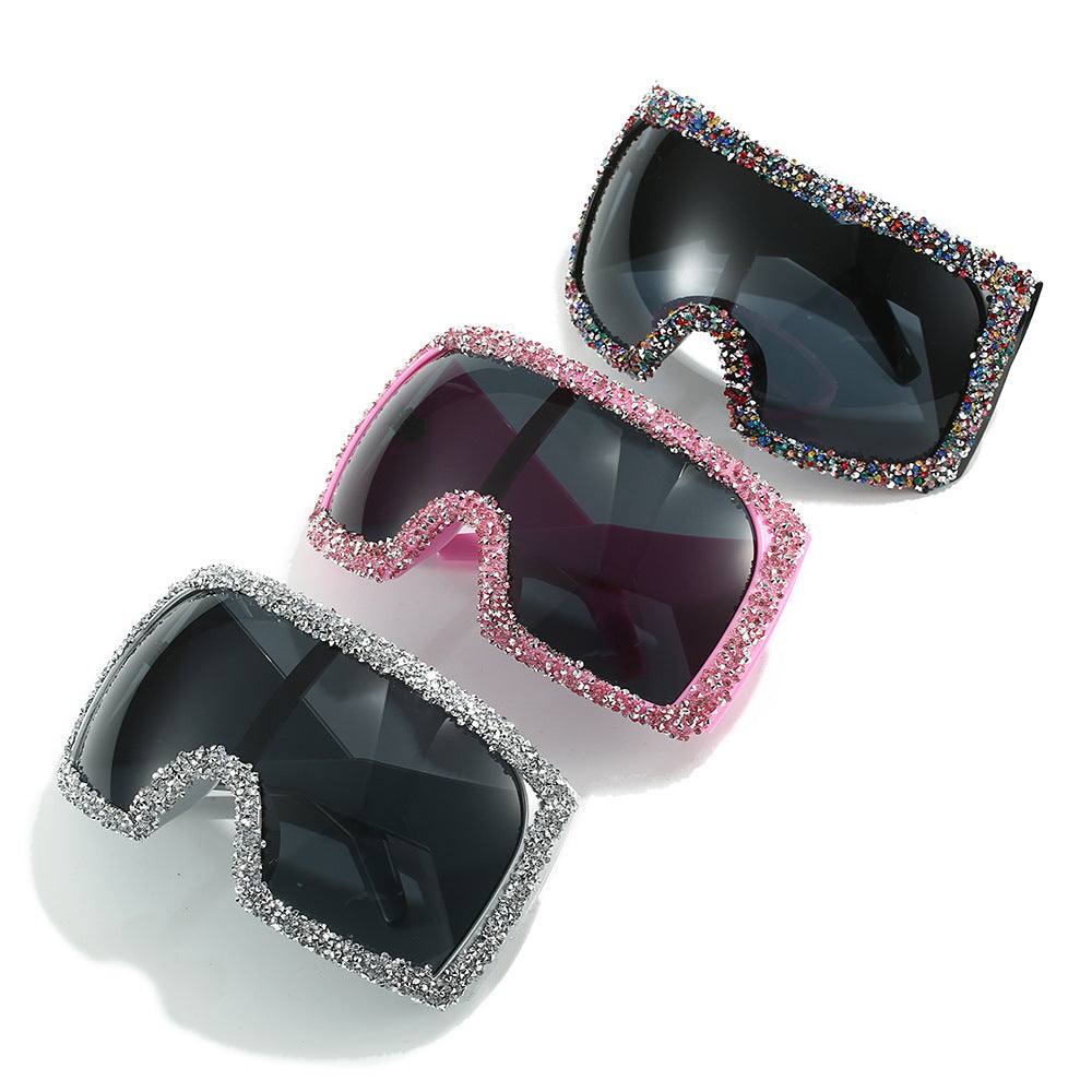 Trendy punk glasses all-in-one goggles