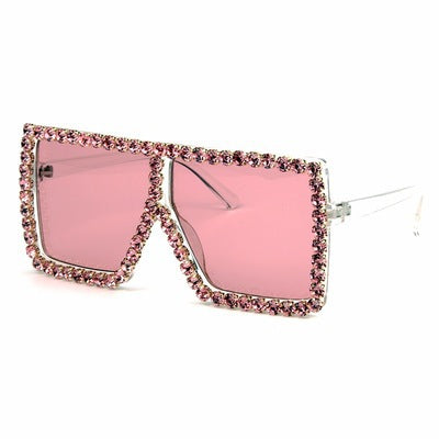Trendy punk glasses square frame