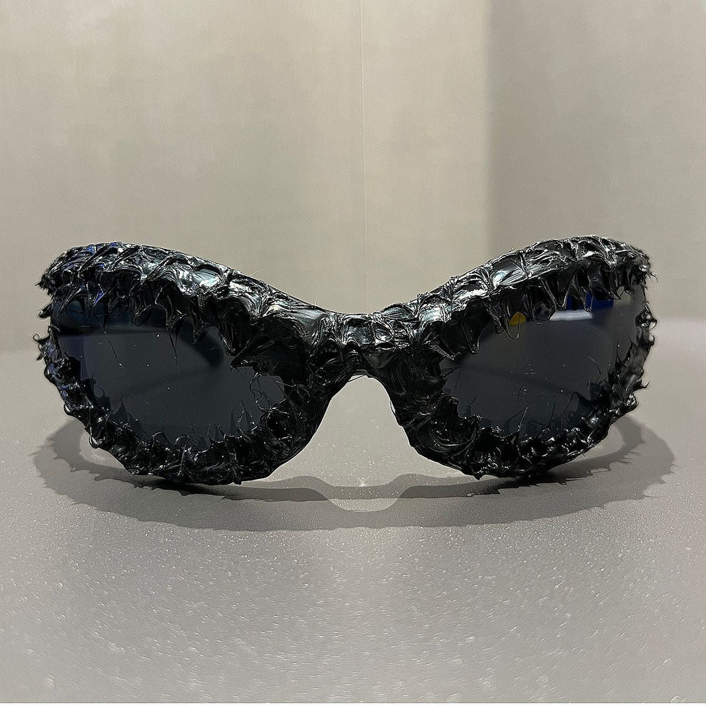Trendy punk glasses cat eye retroy2kburr