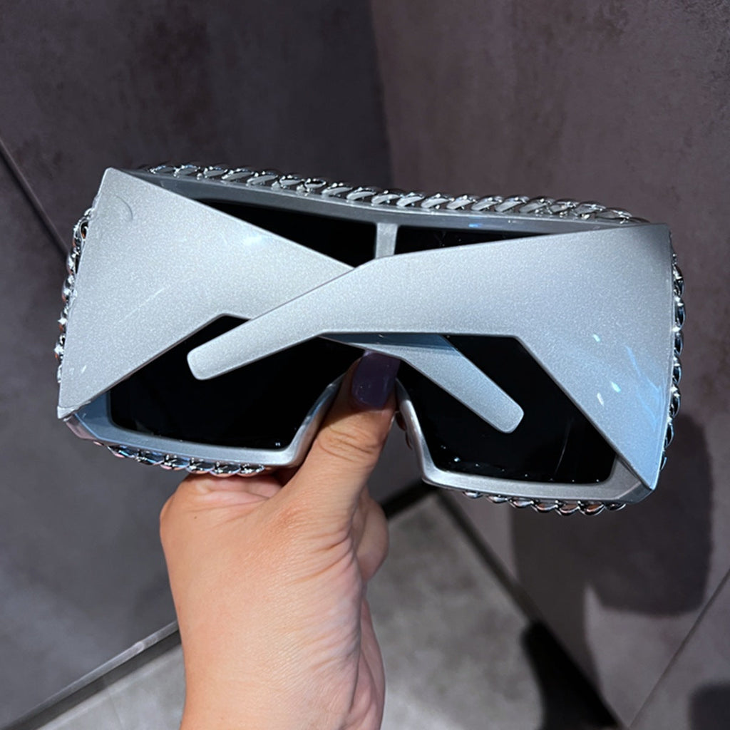 Trendy punk glasses retroall-in-one