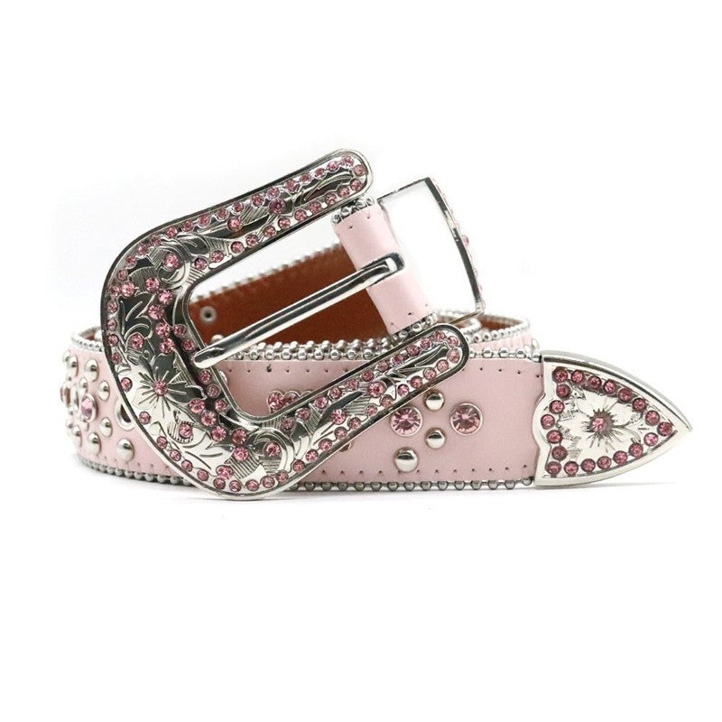 Hip-Hop Punk Rhinestone Belt
