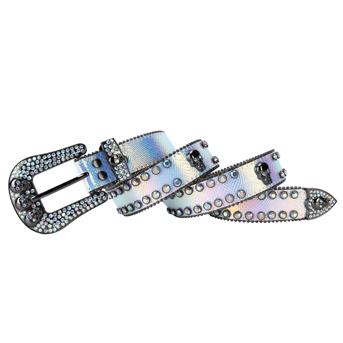 Hip-Hop Punk Rhinestone Belt Skull Punk Belt