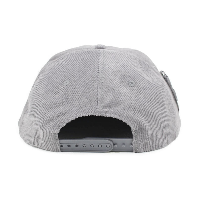 Trendy flat brimmed snapback hatscorduroyheattech autumn winter