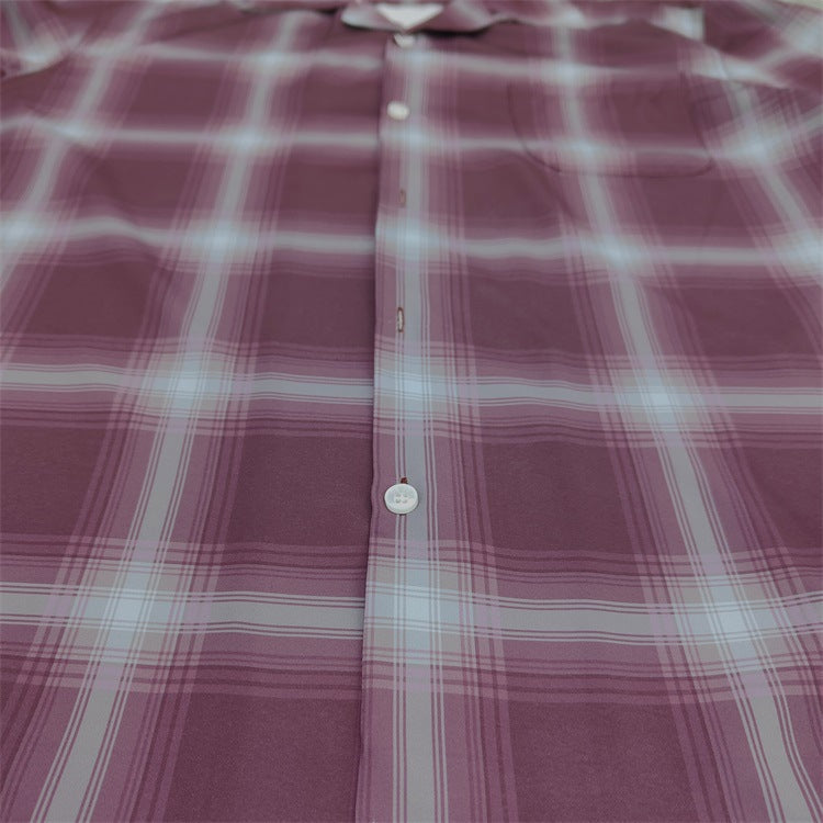 GUILTYPARTIES TIGER Long sleeved shirt plaid striped Hawaiian long-sleeved shirt