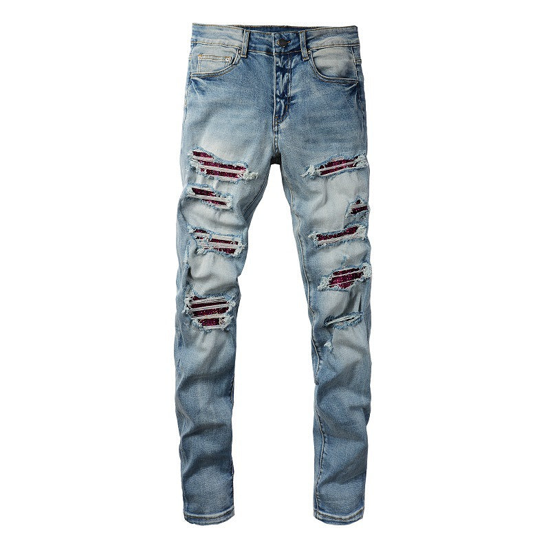 AMIRI Jeans DiAMIond Hole Slim Fit #1308