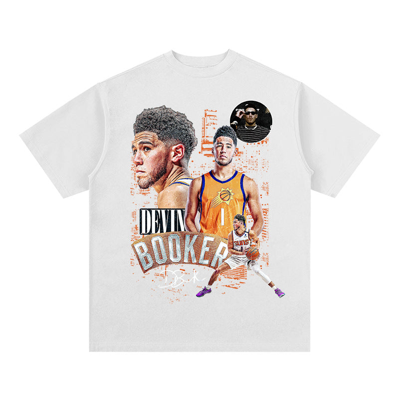 Nba T Shirt Short Sleeve T-shirt Top Men and Women Loose High-quality pure cotton comfortable and trendy clothing