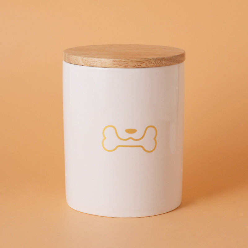 Pet Urn White Pet Urn Large Medium Small Ceramic Sealed Box Cat Dog Passed Away Hair Commemorative Funeral Supplies