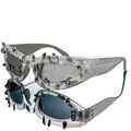 Trendy punk glasses rivet decoration