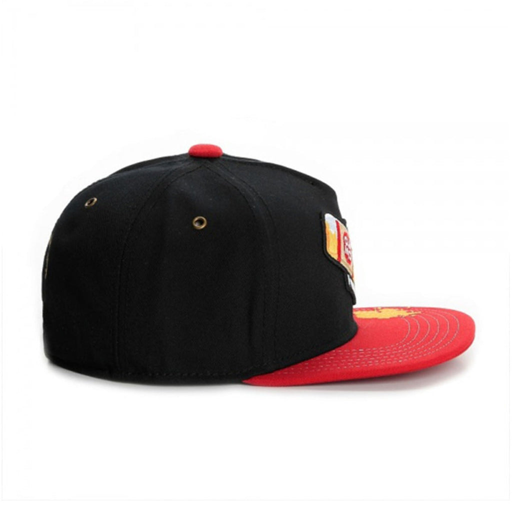 Trendy flat brimmed snapback hatsspring and summer breathable sunshade