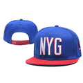 Trendy flat brimmed snapback hatsadult letters