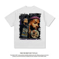 Nba T Shirt Printed Short-Sleeved T-shirt Washed Distressed Top Summer High-quality pure cotton comfortable and trendy clothing