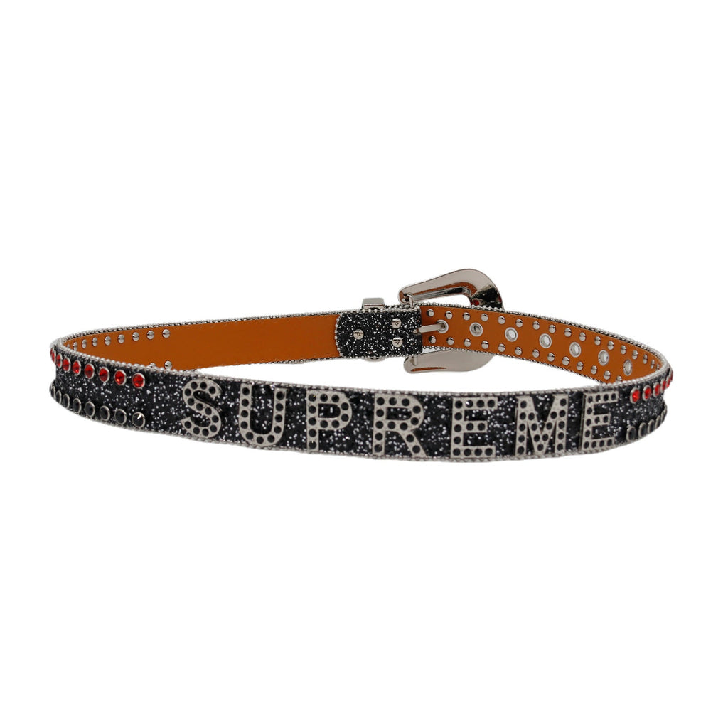 Hip-hop punk rhinestone belt letter accessories