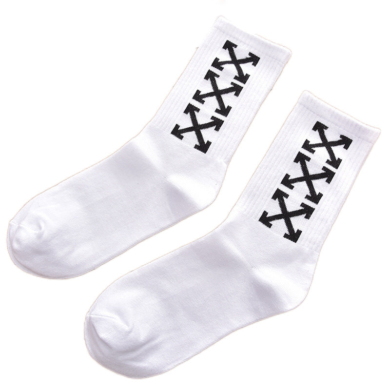 OFF OW whtie Socks XX stripe pattern