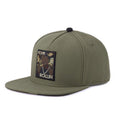 Trendy flat brimmed snapback hatspicture rollin army green shade