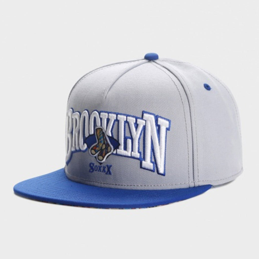 Trendy flat brimmed snapback hatsBROOKLYN Sunshade Vintage