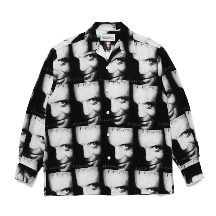 GUILTYPARTIES TIGER Long sleeved shirt Hannibal full print, Hawaiian long sleeve shirt