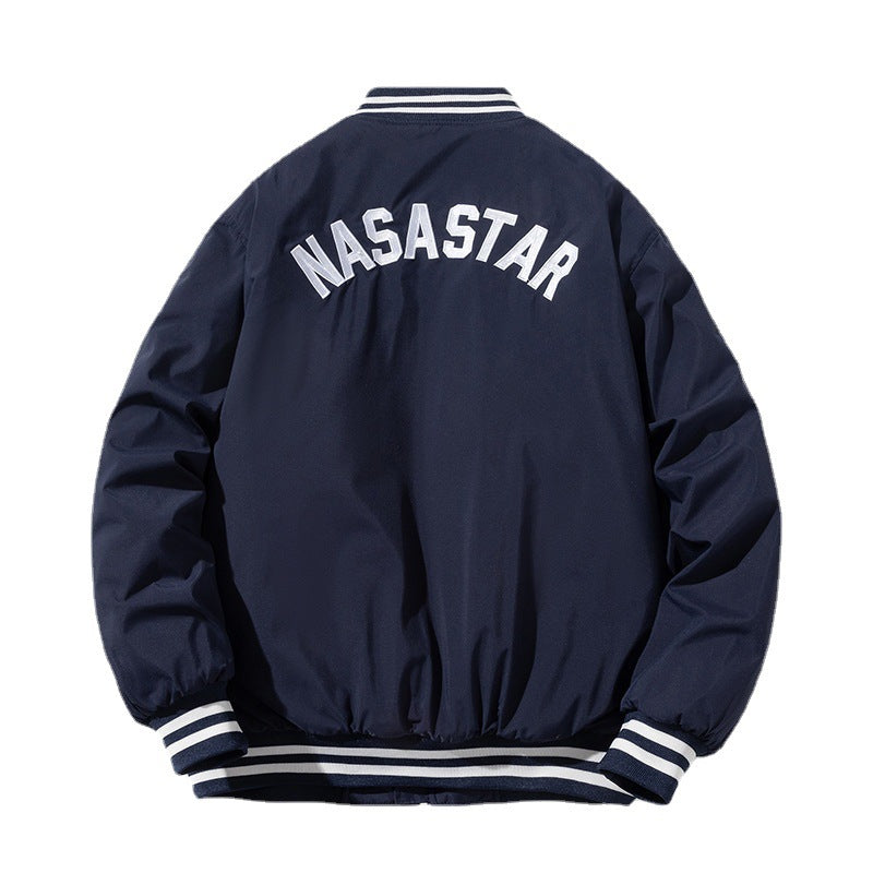 Mens Vintage Jackets Cotton Baseball Suit Street Tide Jacket