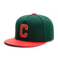 Trendy flat brimmed snapback hatsletterc