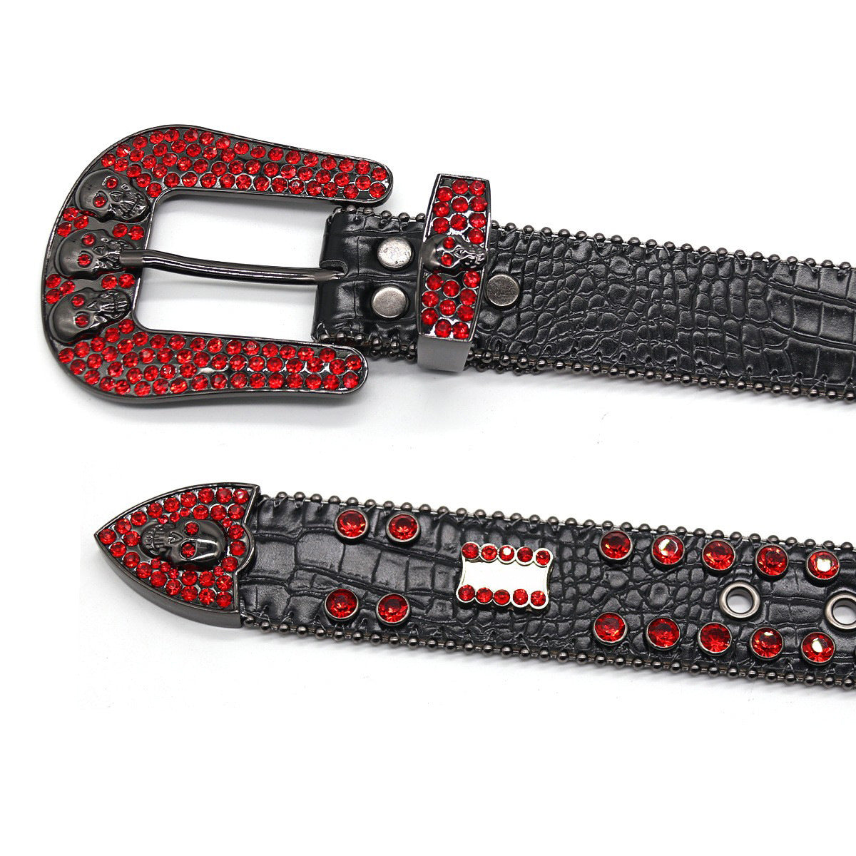 Hip-hop punk rhinestone belt punk style