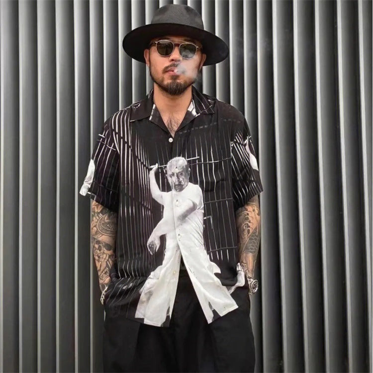 GUILTYPARTIES TIGER Shirts 21ss Joint Silence of the Lambs Thriller Movie Hannibal Hawaiian Short Sleeve Shirt