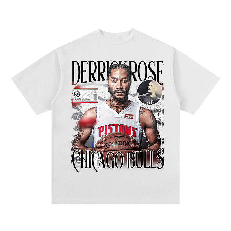 Nba T Shirt Short Sleeve T-shirt Top Loose Cotton Men High-quality pure cotton comfortable and trendy clothing
