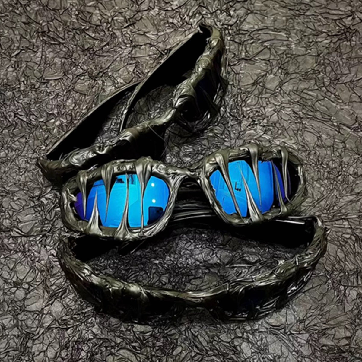 Trendy punk glasses alien halloween