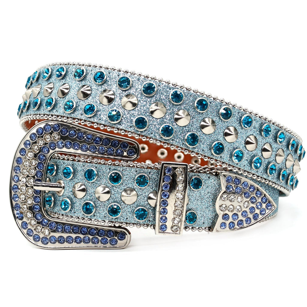 Hip-hop punk rhinestone belt punk style