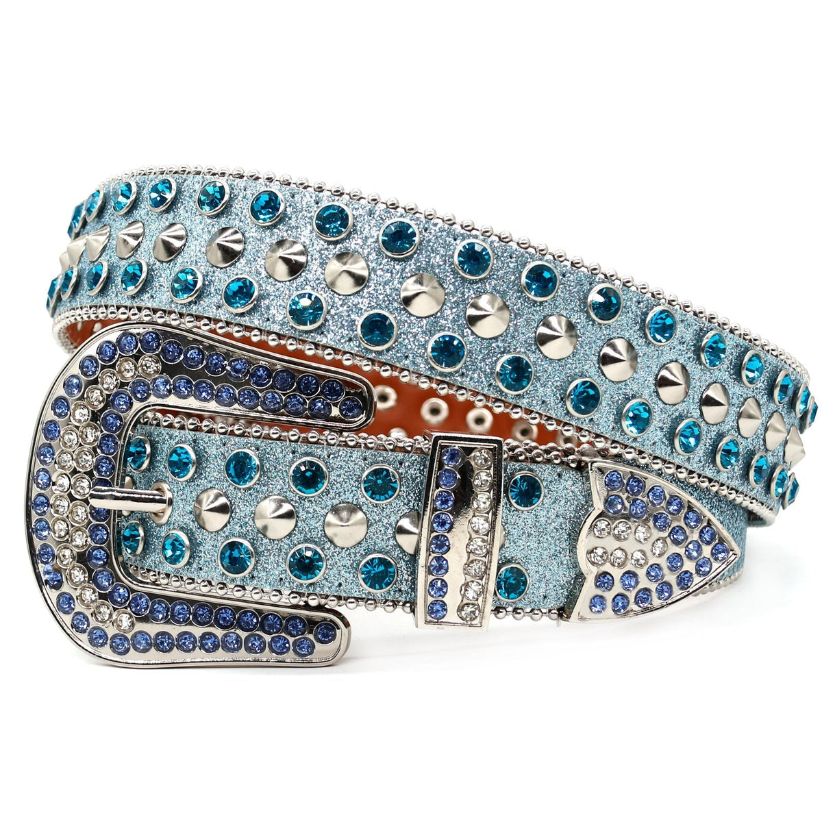 Hip-hop punk rhinestone belt punk style