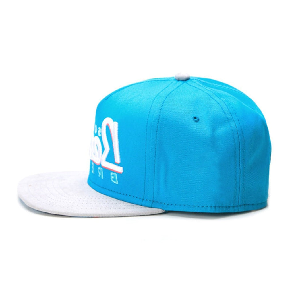 Trendy flat brimmed snapback hatsletterbeachsummer breathable