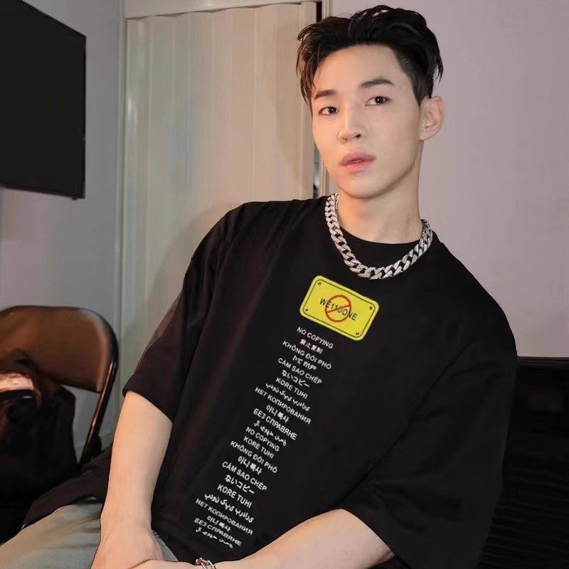 Mens T-shirt Puff print design as worn by Henry Lau