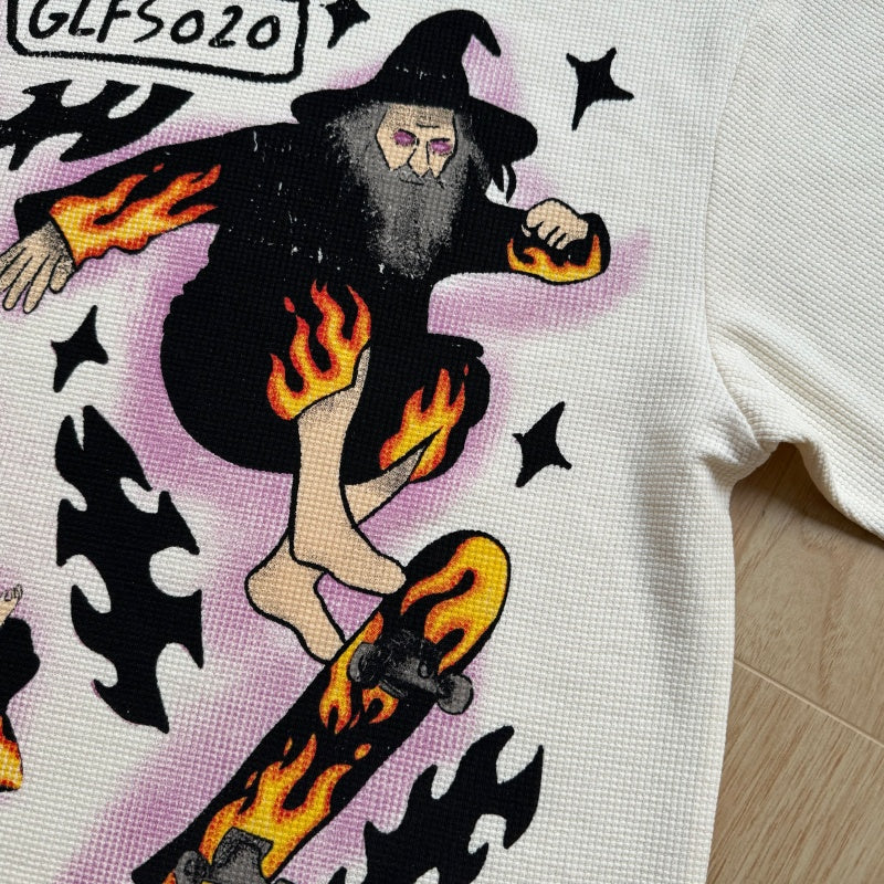 Unisex vintage T-shirt Flame Magician