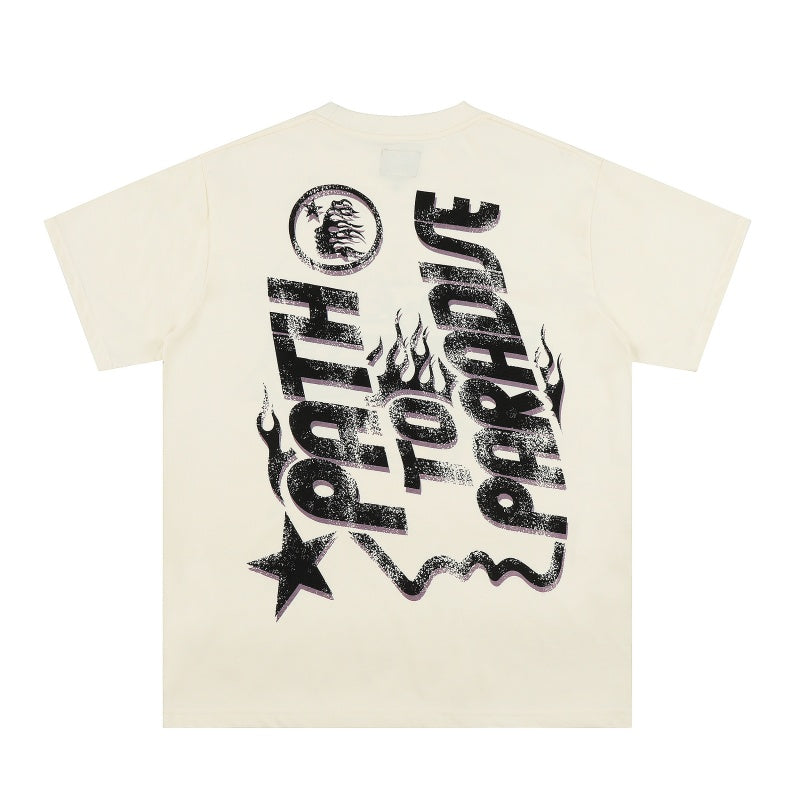 Vintage-style American T-shirt Handwritten Path To Paradise Tee