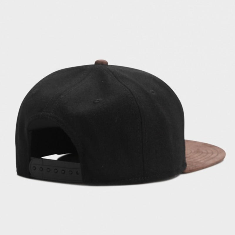 Trendy flat brimmed snapback hatsadjustable woolen hat brooklyn for men and women
