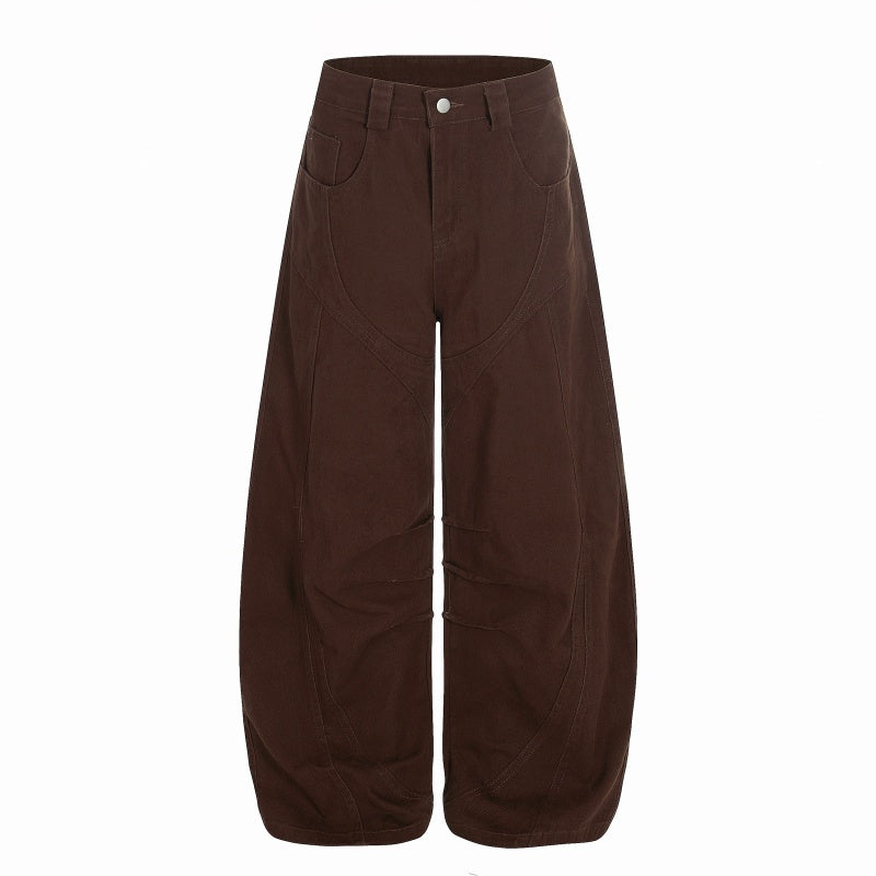 American-style streetwear harem pants Draped Loose Fit Dual Color Apparel