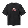 Saint Michael T Shirts Washed West Coast Choppers Cross Logo Back Print Tee