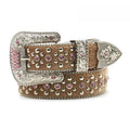 Hip-hop punk rhinestone belt punk style