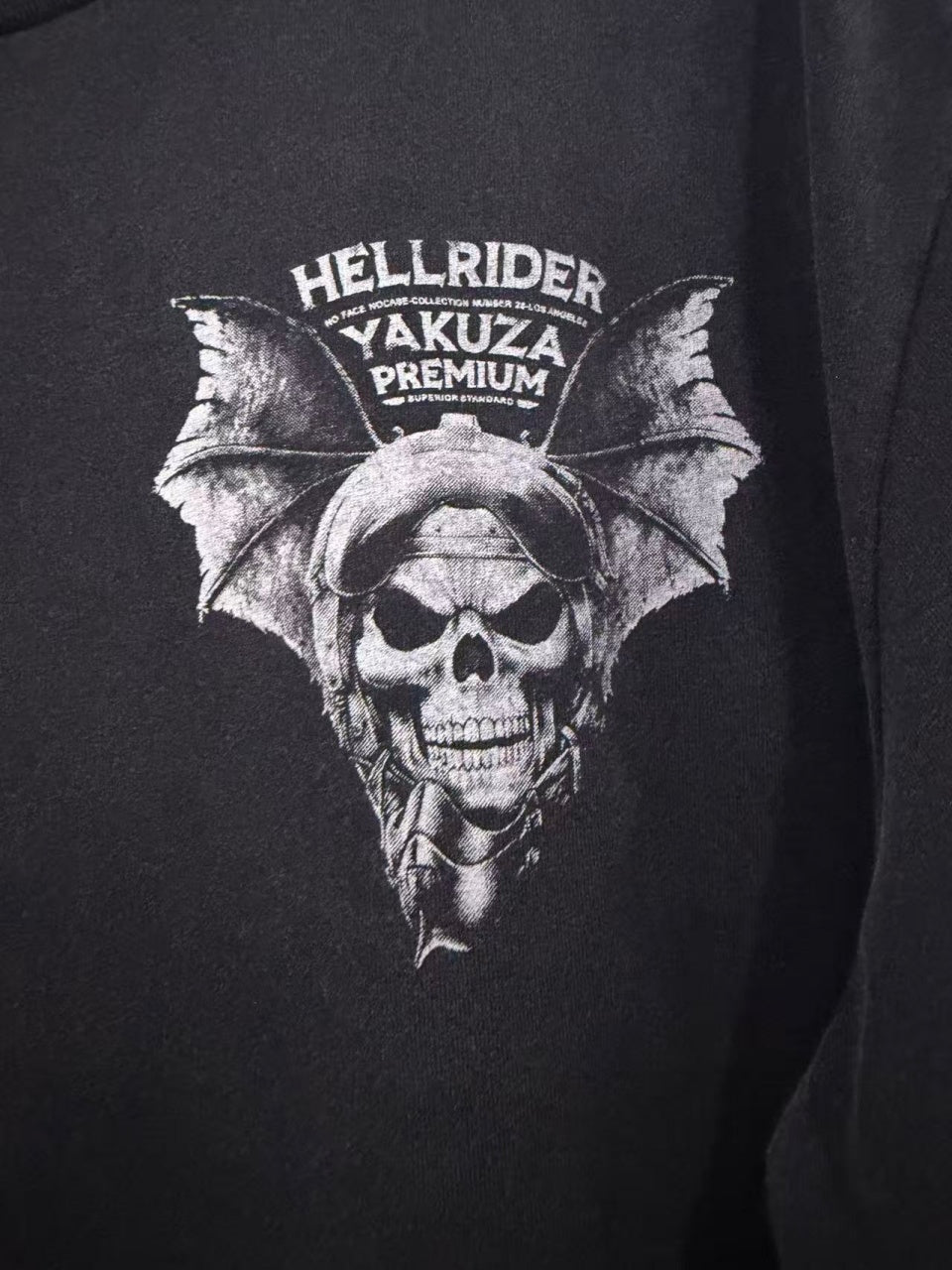 Vintage style washed summer wear T shirt Skull 260G pure cotton high-quality streetwear