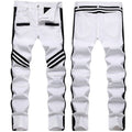 Mens Fashion Jeans black camouflage stripes 8829# Pure cotton high quality