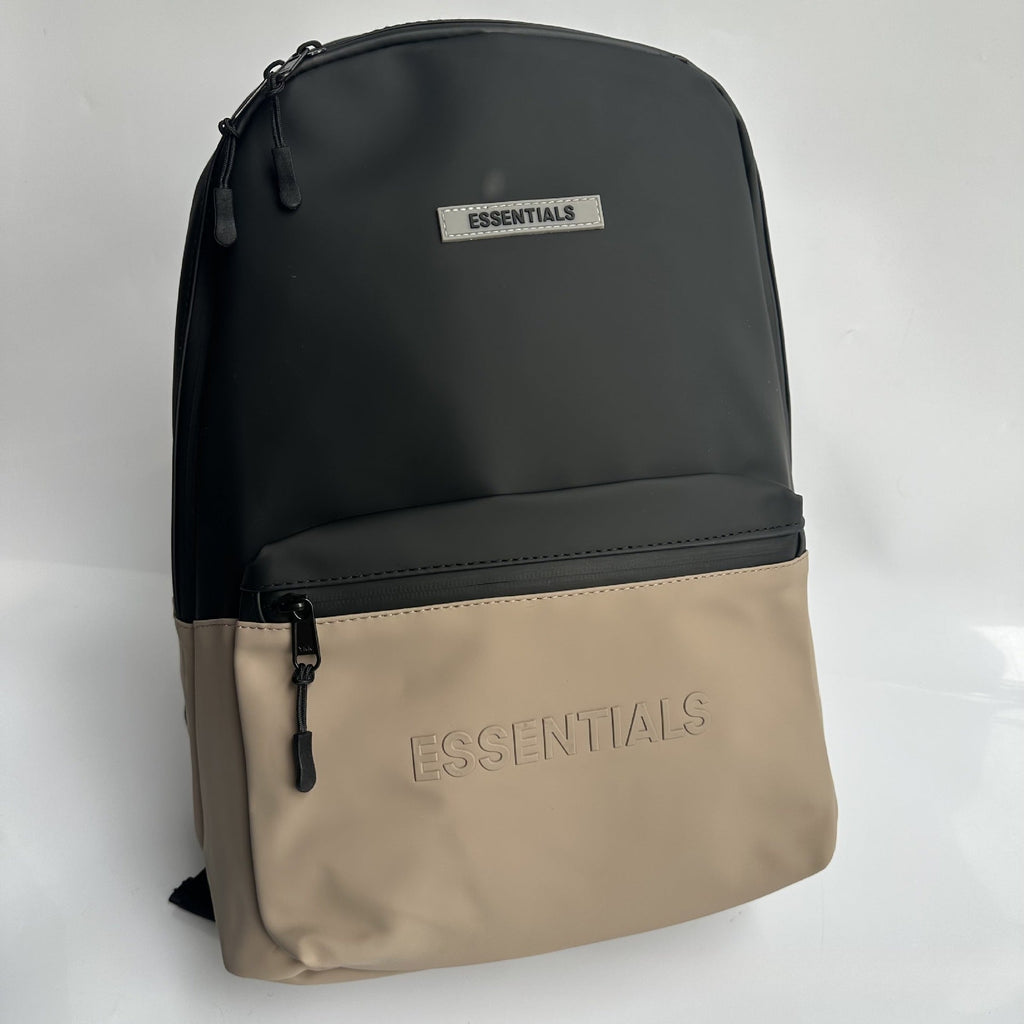 Mens Fog Essentials Bag FOG Leather String Color Splicing Embossed LOGO Backpack